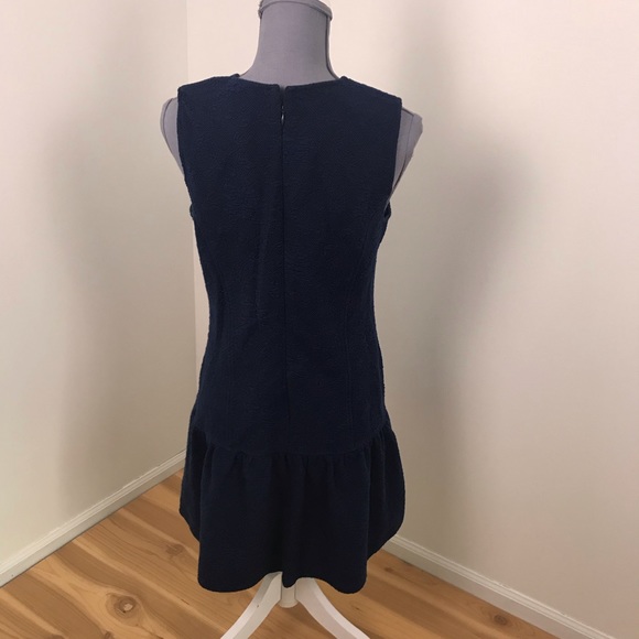 Shift Dress Drop Waist by Ganni Blue Medium - Picture 3 of 5